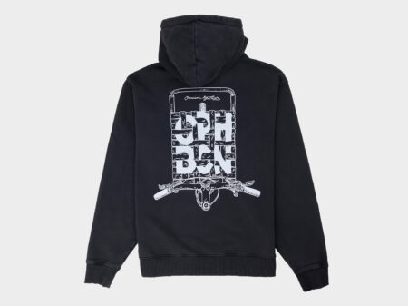 Omnium Blk hood back Laser Hoodie Webbing