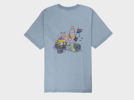 Omnium Blue tee back Laser T-Shirt Monster